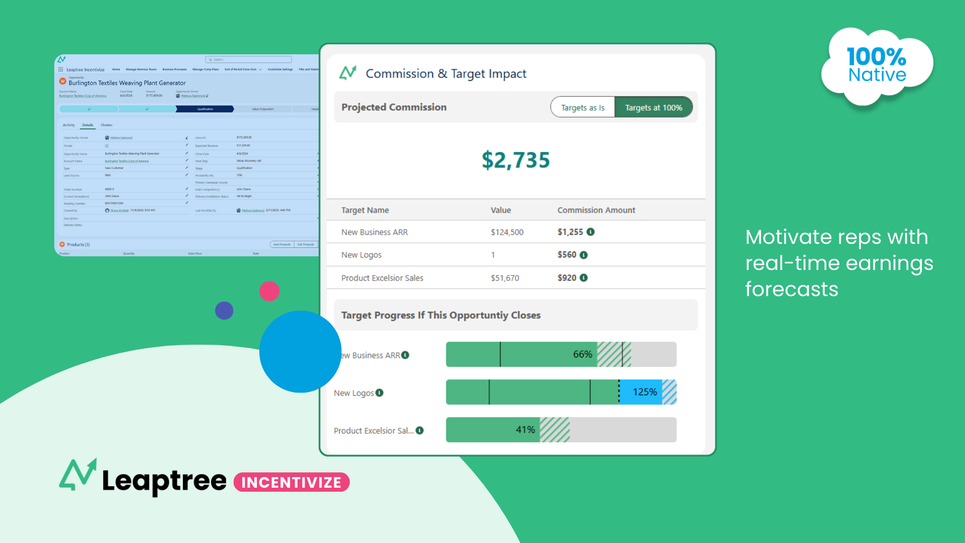 screenshot of Leaptree Incentivize